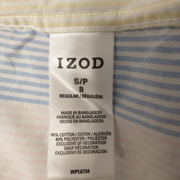 🟢 3/$11 IZOD Boy's Button down Shirt - Picture 6 of 6